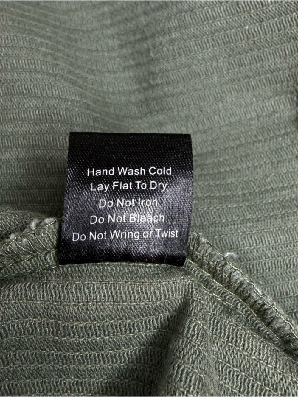 POL Clothing Frayed Hem Corduroy Trucker Green Forest Crop Jacket Sz L - Picture 12 of 14